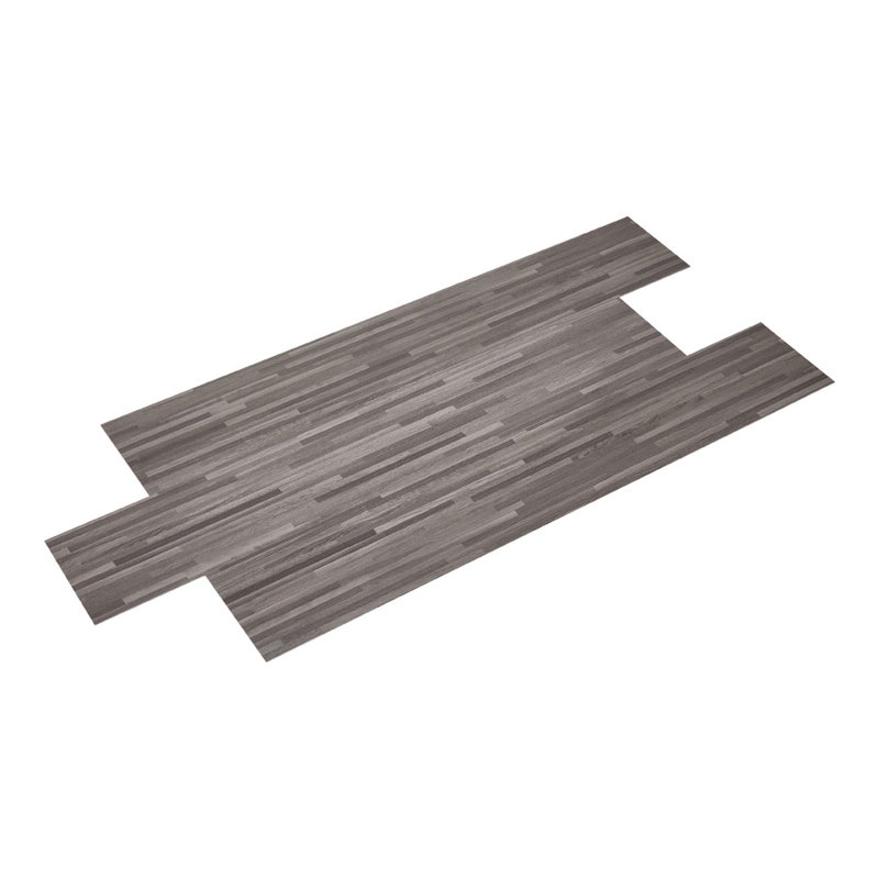 15.2x91.5 cm 36Pcs Self Adhesive PVC Flooring, Brown