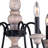 Enye 6 - Light Steel Dimmable Chandelier