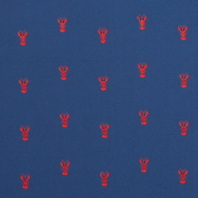 Lobster Embroidery Fabric