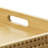 Gibson Home Sadler 15 Inch Wood Serving Tray With Built-In Handles