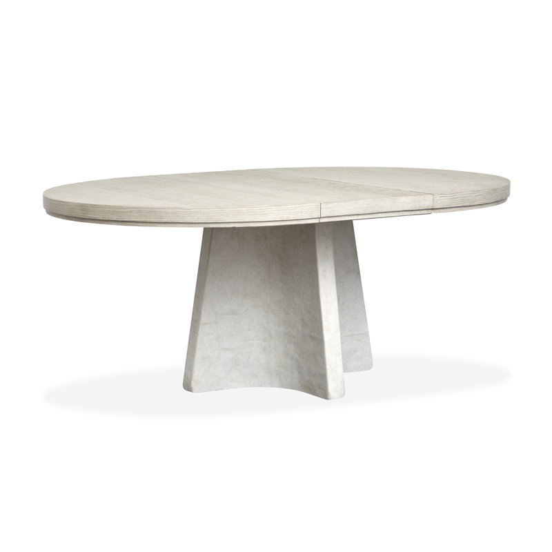 Extendable 54" Round Dining Table