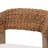 Babson Fabric Seagrass and Mahogany wood Side Chair in Brown