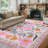 Kaidi Vintage Floral Washable Area Rug with Non-Slip Backing, Soft Botanical Farmhouse Rug for Living Room, Bedroom, Dining Room-148672733