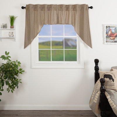 Sawyer Mill Cotton Striped Swag Window Valance