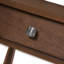 Table basse en bois Farmhouse avec deux tiroirs et tablette ouverte