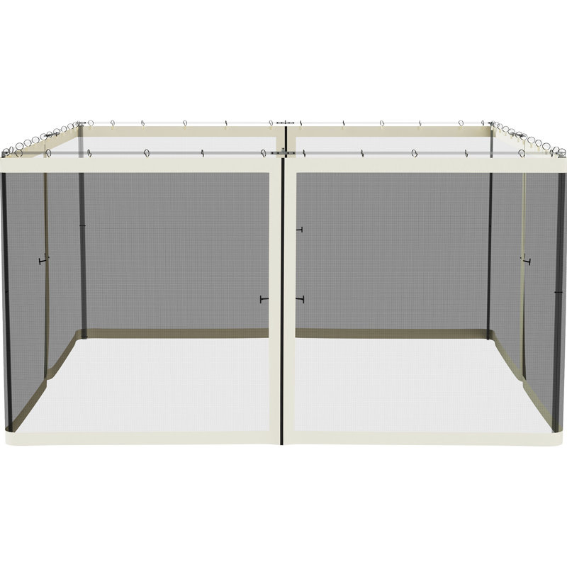 Le rideau de remplacement pour abri de jardin de 13,2 pi x 13,2 pi rehausse l'expérience du plaisir en plein air pour garder la zone fraîche