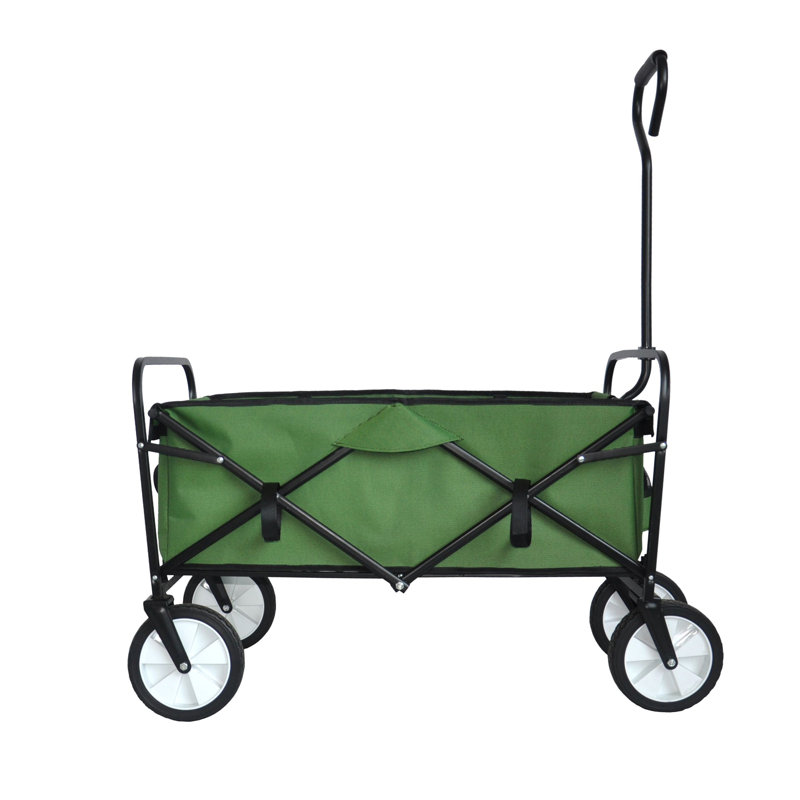 Chariot de plage pliable, Vert gazon