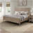 Queen Lo-Post Bed In Sand Finish