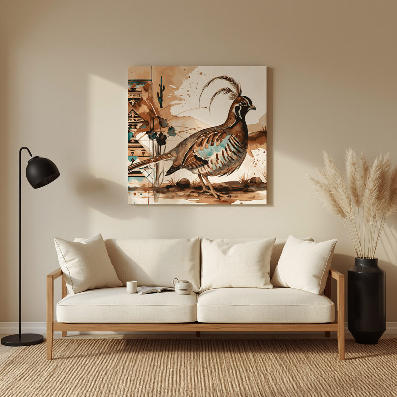 Art mural en métal beige de Southwestern, H 96 po x l 96 po x P 0,05 po