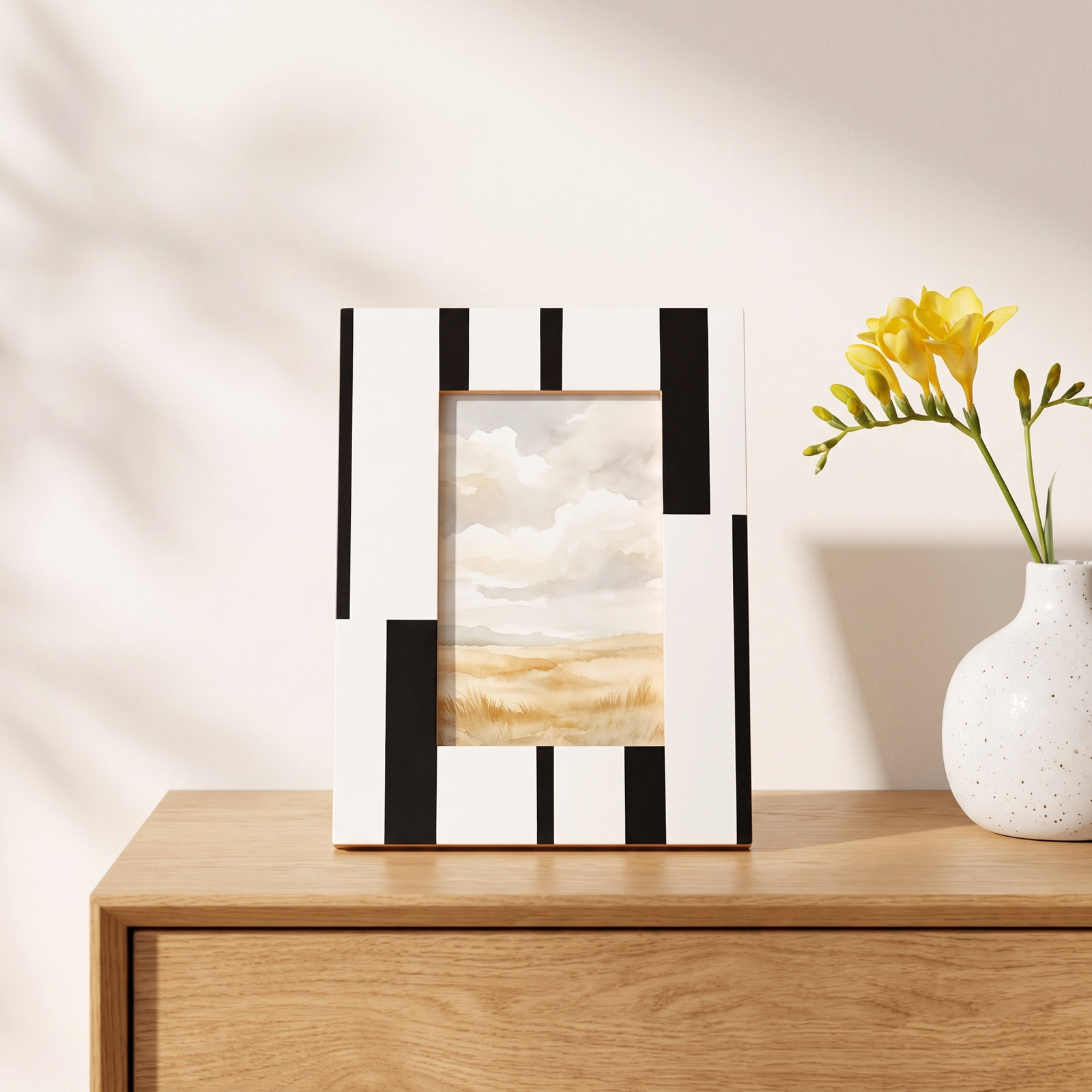 Blue Harmony Collection Bone Picture Frame, 4" x 6"
