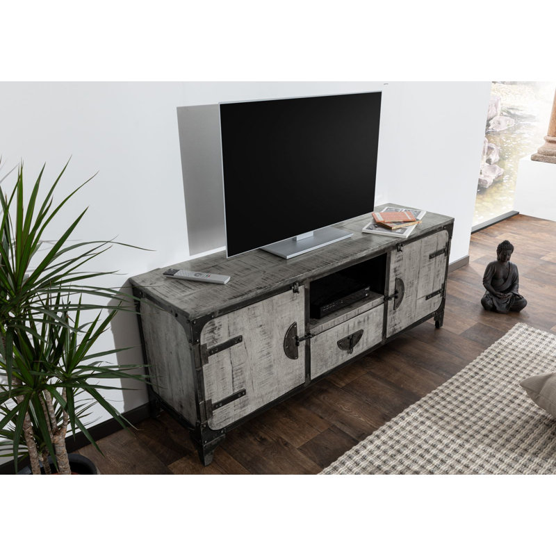 Tokyo Unfinished TV Stand for TVs up to 78", Grey