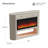Aethera 63" Travertine Electric Fireplace Sideboard