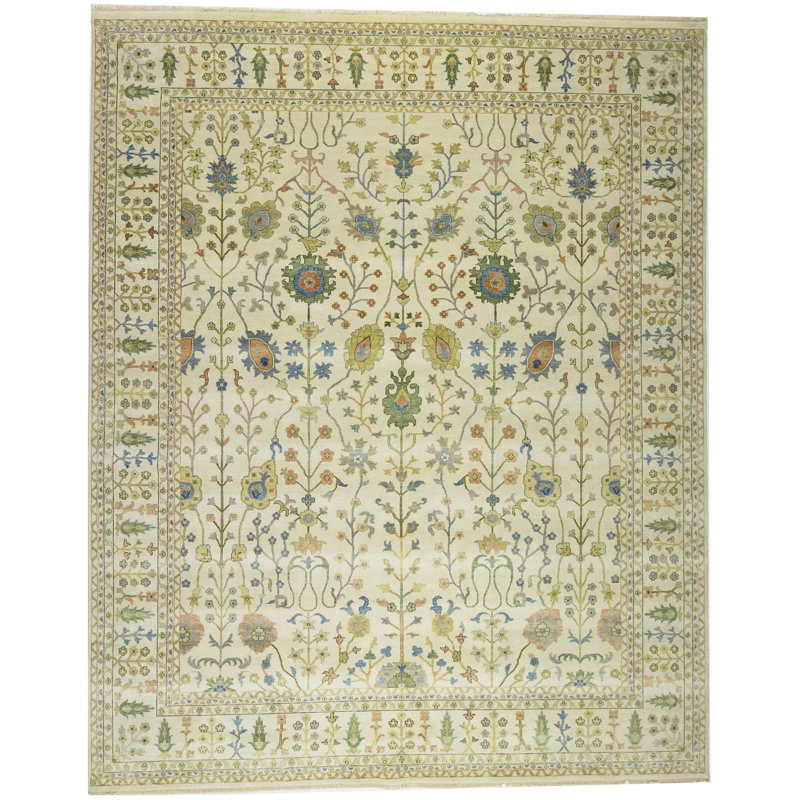Tapis Oushak Chobi Mute, Rectangle 11 pi 11 po x 14 pi 9 po 
