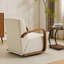 Fauteuil d'appoint rembourré Linen