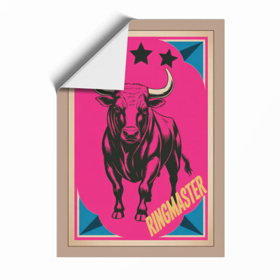 Bull Master Retro - Framed Print