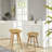 Basnti Swivel Solid Wood Counter Stool-46736902-46736901