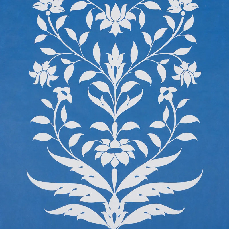Ensemble de 2 panneaux de bar Schumacher X Marie-Anne Oudejans Palladio, Bleu