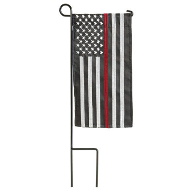 Mini Flag Red Line Firefighter 4x8.5