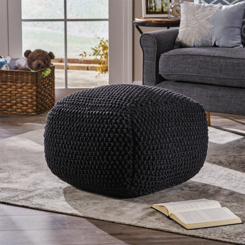 Pouf en coton Hollis