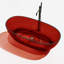63'' W 22.4'' H Frameless Offset Curved Tub & Shower Kit-99183503