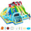 Jeu gonflable gonflable avec 3 glissades d'eau et souffleur, château gonflable en tissu pour enfants Oxford, centre de jeu intérieur et extérieur