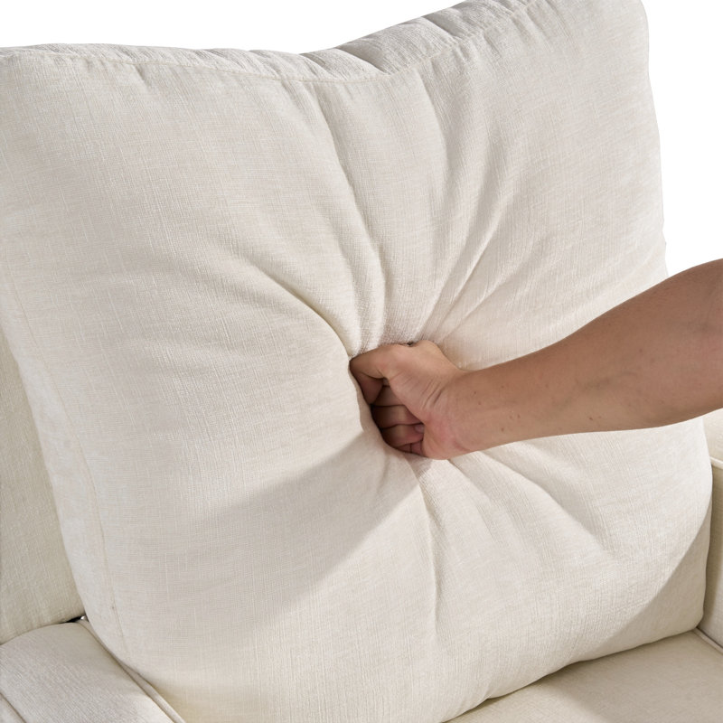Ensemble de fauteuils inclinables 30 po, Mélange de polyester beige