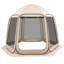 Tente moustiquaire 10 x 9,2 pi, tente moustiquaire pour 4 à 8 personnes, toile moustiquaire portative avec sac de transport, côtés de filet, piquets de sol, pour jardin, patio, cour, activités de plein air, beige