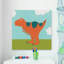 «Peckham Playtime Dino I», reproduction sur toile tendue-2111175607