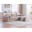 Ensemble modulaire de canapé modulaire rembourré en L de 100 pouces avec 5 coussins pour salon, appartement, chambre à coucher-129465897