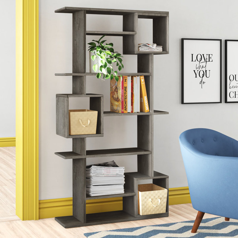 Pearson 6-Tier Freestanding Bookcase with Open Compartments, Dark Coffee