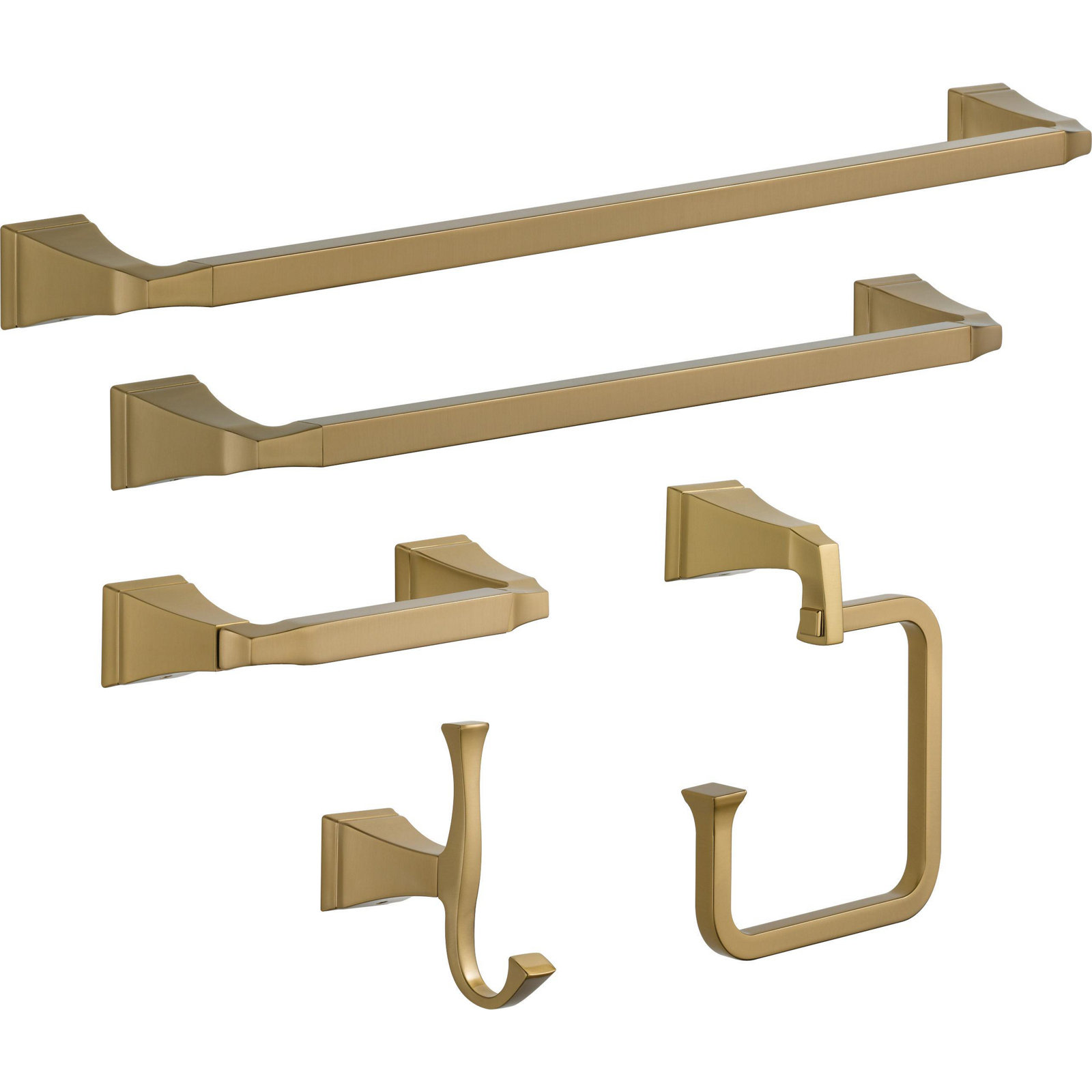 Dryden 31.75" Wall Mounted Towel Bar, Brilliance Champagne Bronze