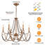 6-Light Dimmable Candle Style Chandelier-1340538381