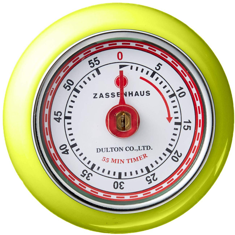 Zassenhaus Retro Kitchen Timer, Kiwi