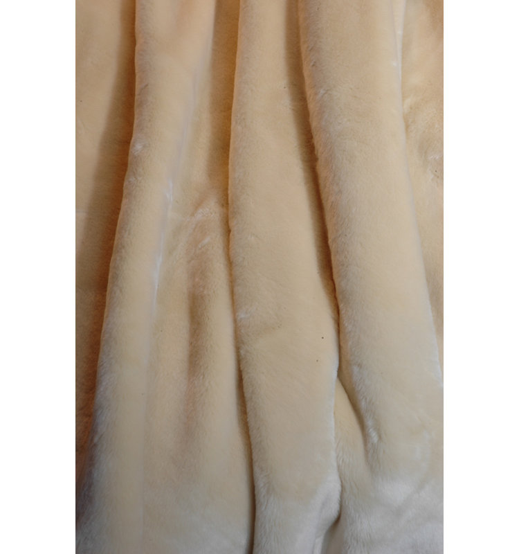  Jeté velouté, Beige