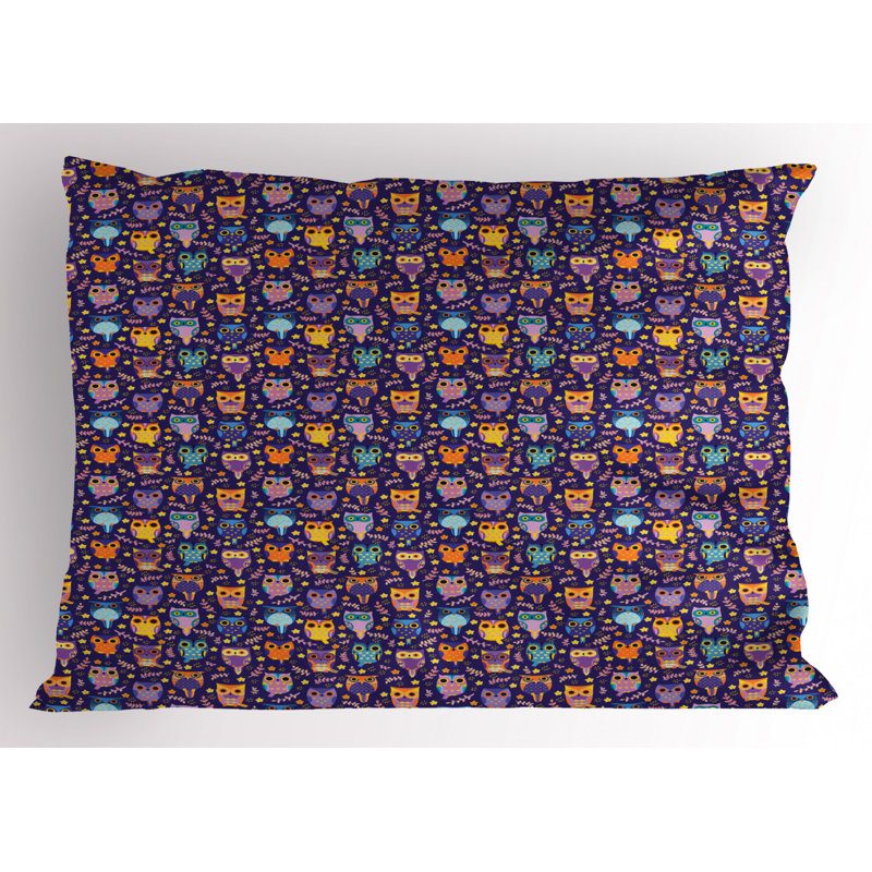 Blue Polyester Microfiber Piece Sham, Twin