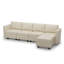 Colusa Faux Leather L-Shaped Sectional Sofa-1127895378