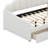 Full Size Modern Upholstered Sofa Day Bed With Shall Shaped Backrest & Storage Drawers-121601479