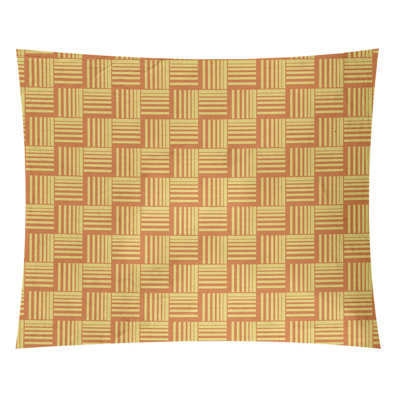 Tapisserie, H 27,5 po x l 37,5 po, Orange/jaune