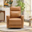 Ensemble de salon moderne inclinable en similicuir 4 pièces avec fauteuil inclinable électrique modulaire et berçant manuel, porte-gobelets et console