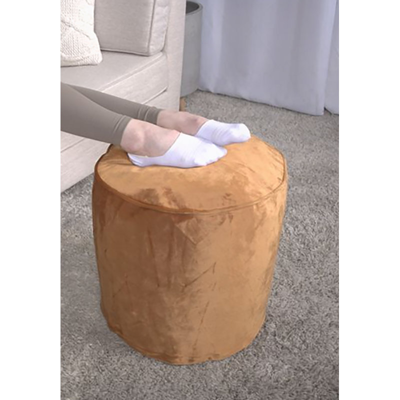 Pouf, abricot