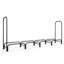 8ft Firewood Rack with Cover Wood Storage Holder Black