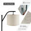 Lampe sur pied arquée 65 po Cameron-James