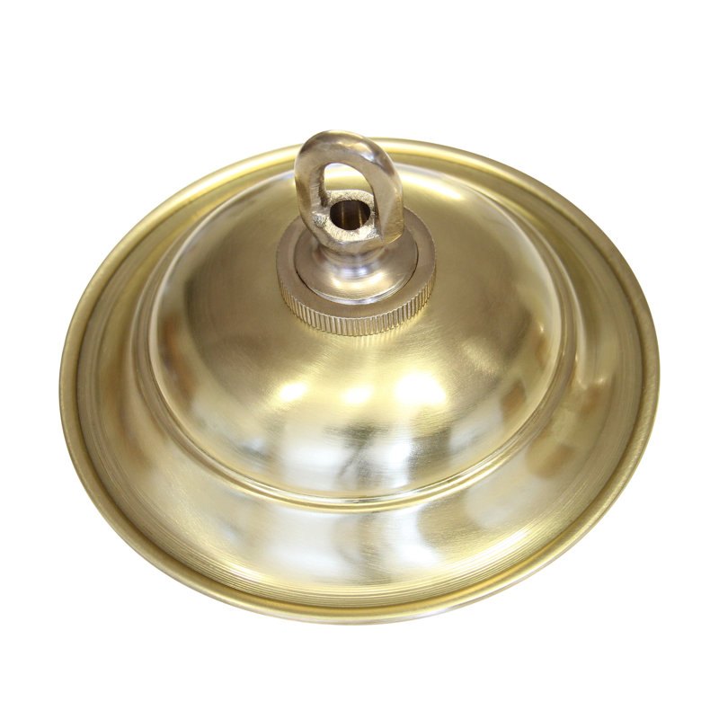 Round Ceiling Medallion Canopy, Brushed Brass