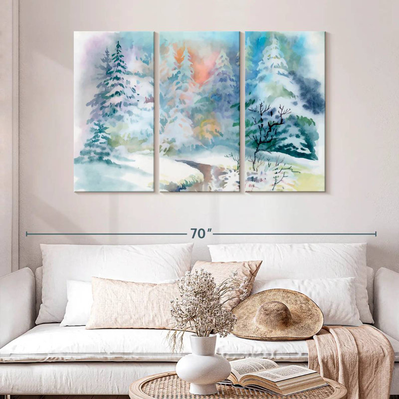 Alvord Fantasy Winter Landscape, 32" H x 50" W