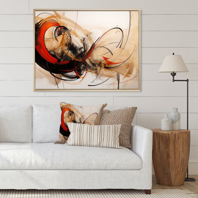 «Slowly Loose Your Patience Abstract Watercolor I», reproduction d'art sur toile