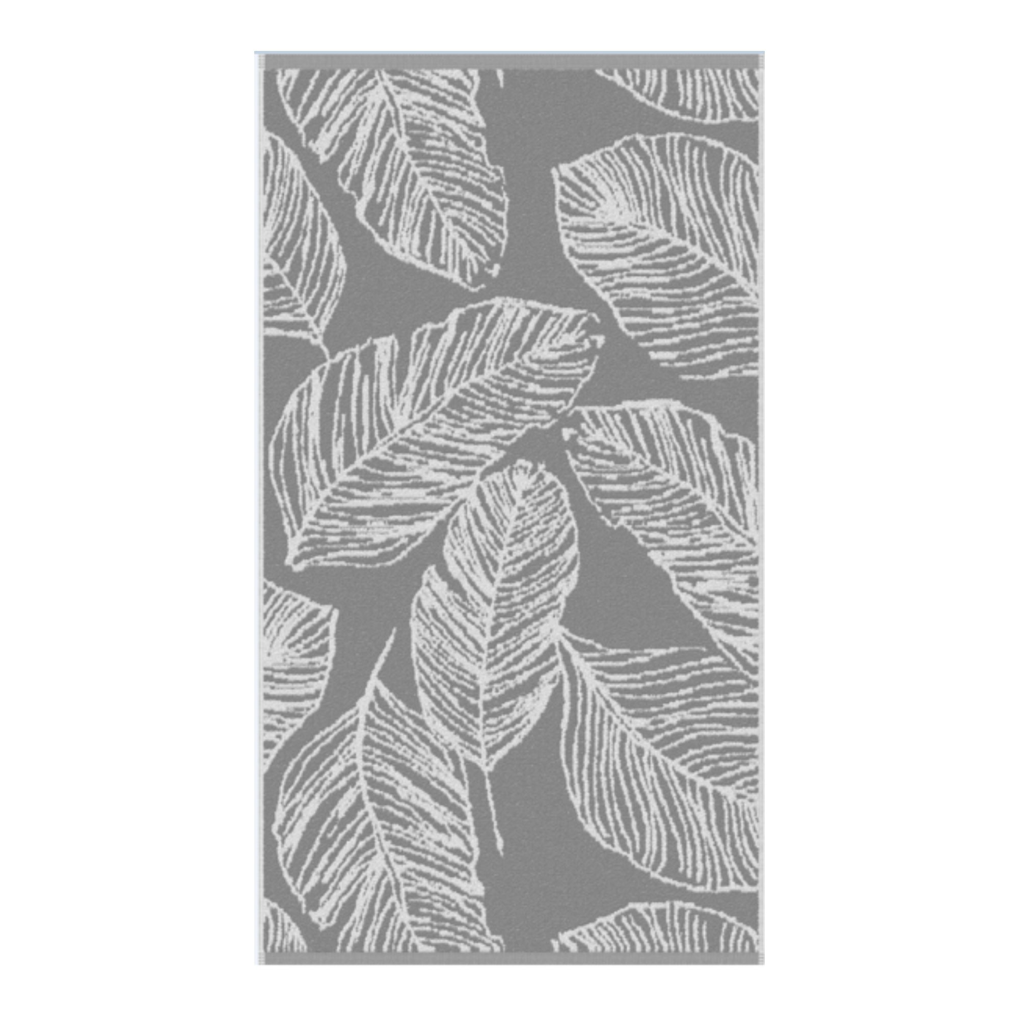 Leaf print hand online towel