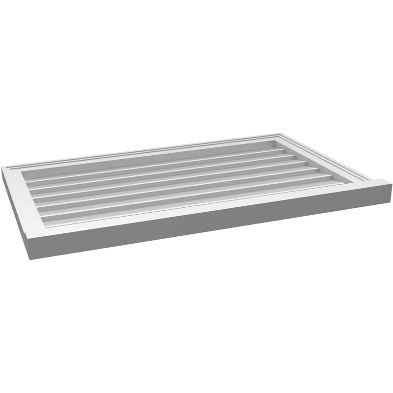 Cadre de seuil Brickmould, brun clair apprêté, H 22 po x l 36 po x P 2 po