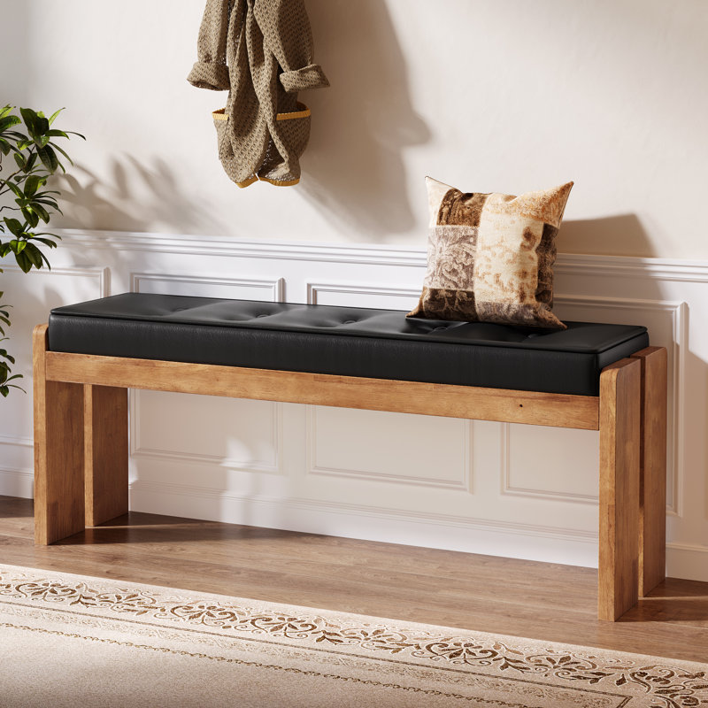 Banc rembourré moderne l 47 po