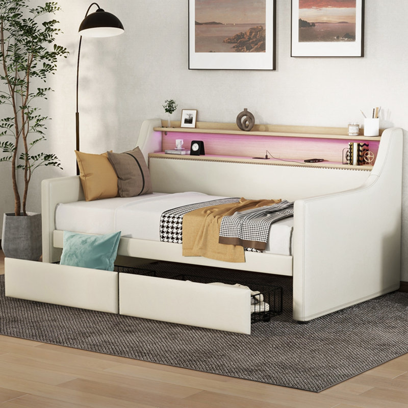 Sofas 79.5'' Faux Leather Sofa, Beige