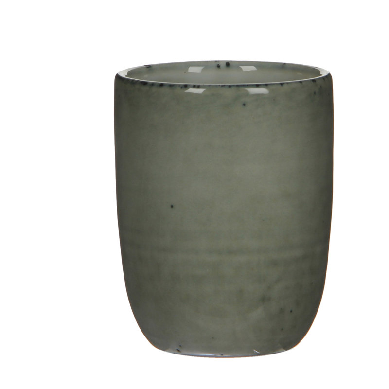 Merlot Ceramic Cappuccino Cup, Gray